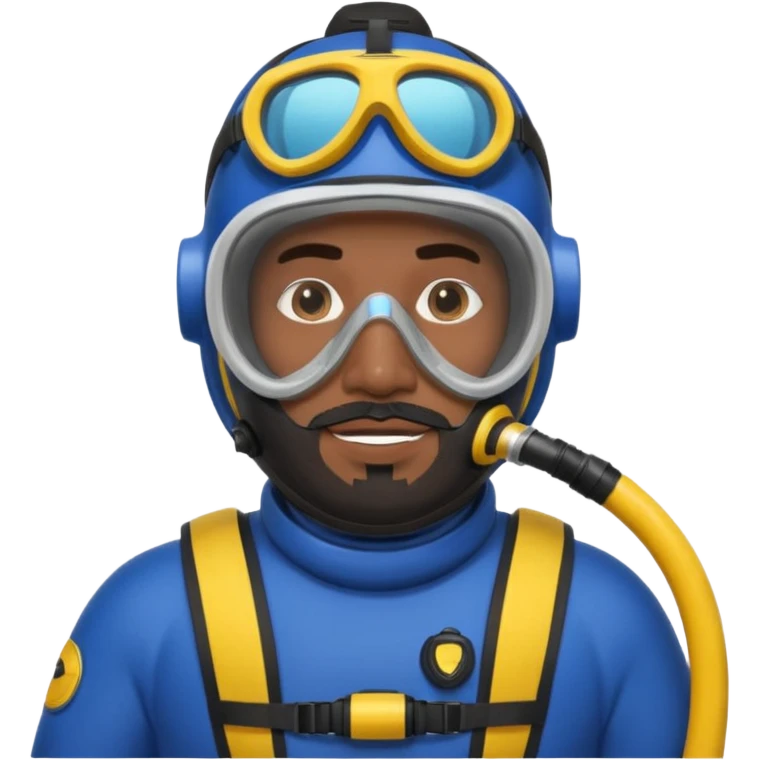 Moroccan Male 38, dark hair, short beard, slightly overweight, scuba diving emoji