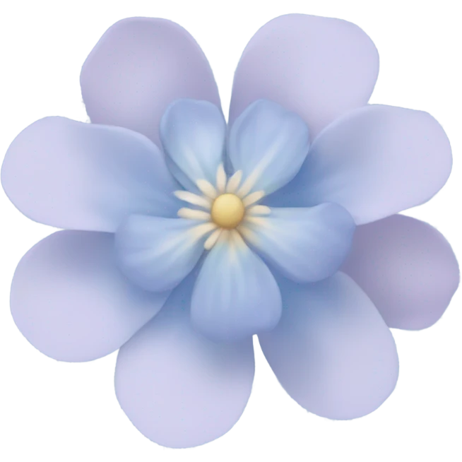 pastel blue flower emoji