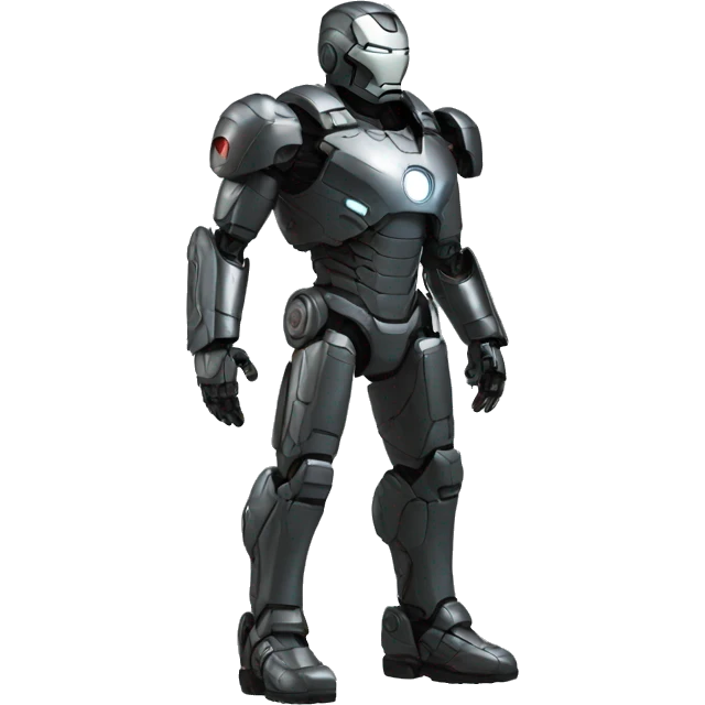 war machine full-body in ironman emoji