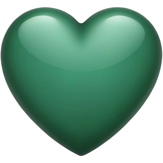 Dark green heart emoji