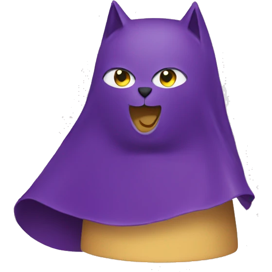Chat avec une cape  emoji