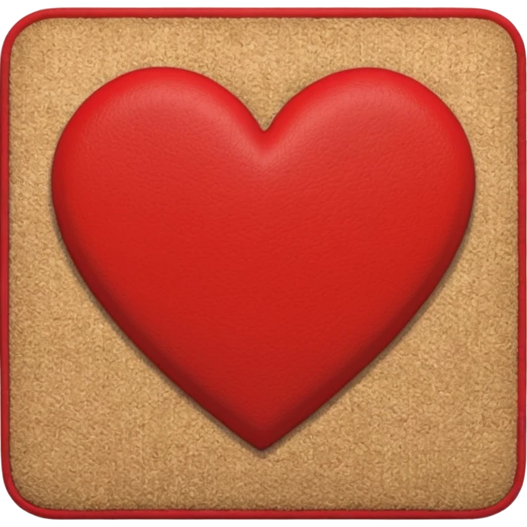 heart patterned doormat emoji