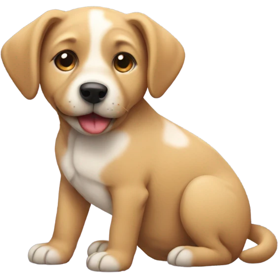 Dog with baby on back emoji