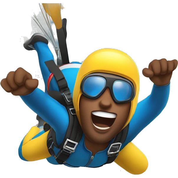 Skydive out the window emoji