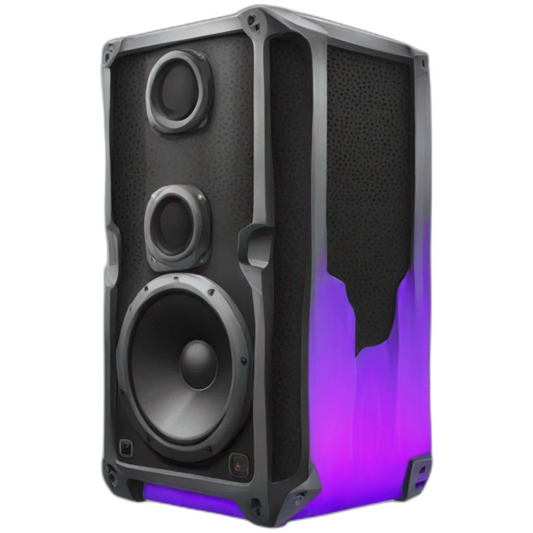 Large rave speakers tower emoji
