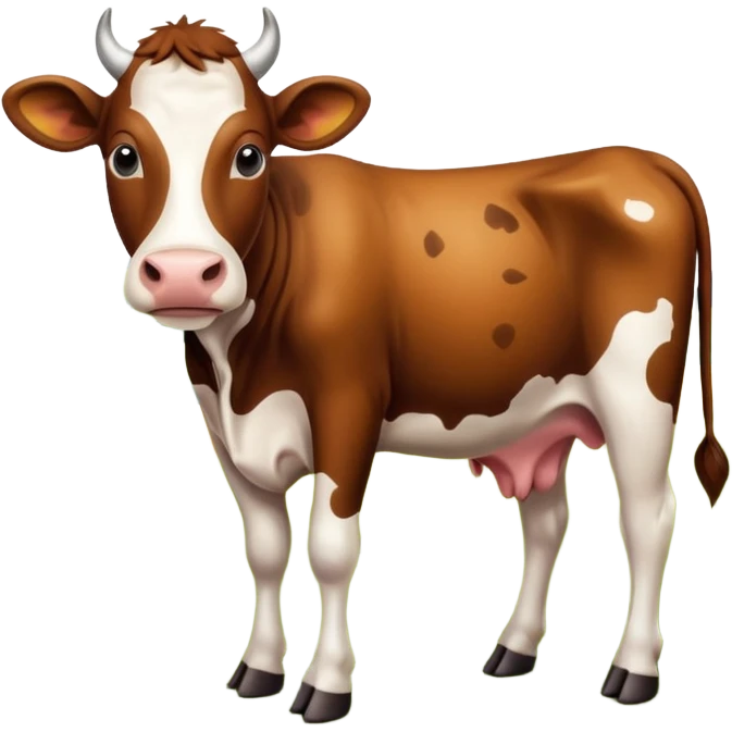 spotted cow animal emoji