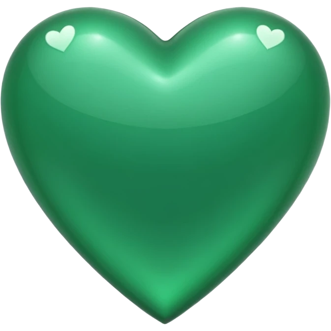 Emerald green heart emoji emoji