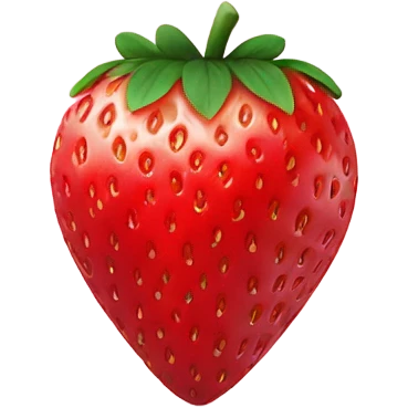 Pink heart in strawberry emoji