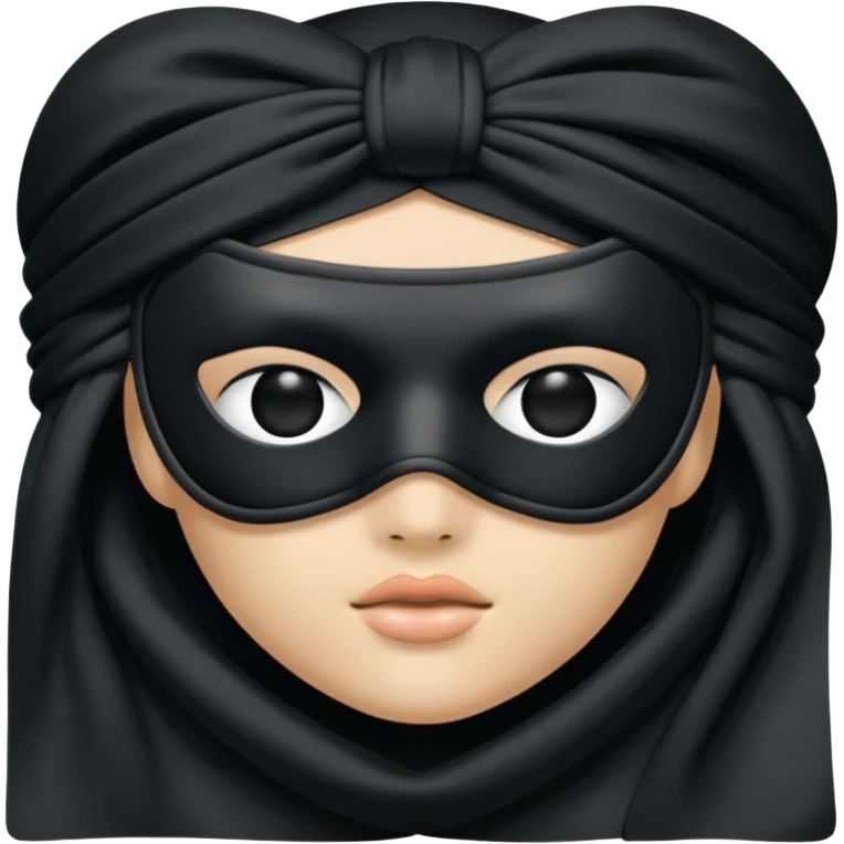 Blindfold – soft black mask emoji
