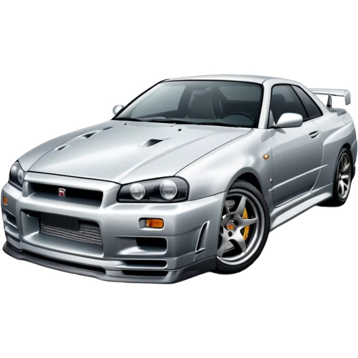car Nissan Skyline GT-R R34 1999  emoji