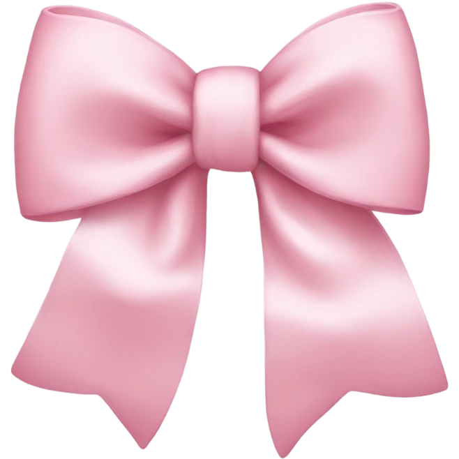 light pink bow emoji