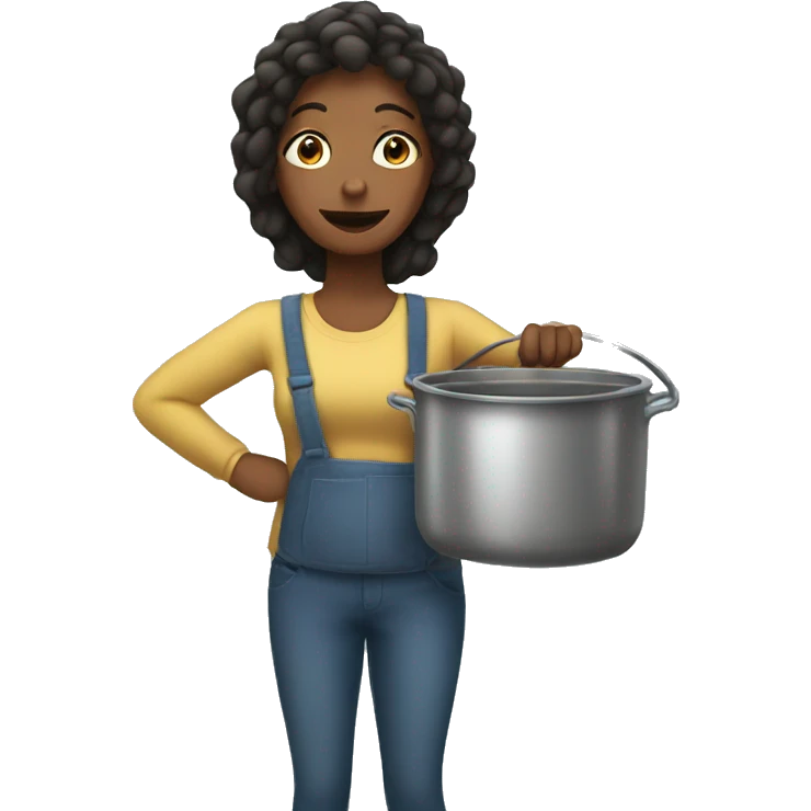 mom holding pot emoji