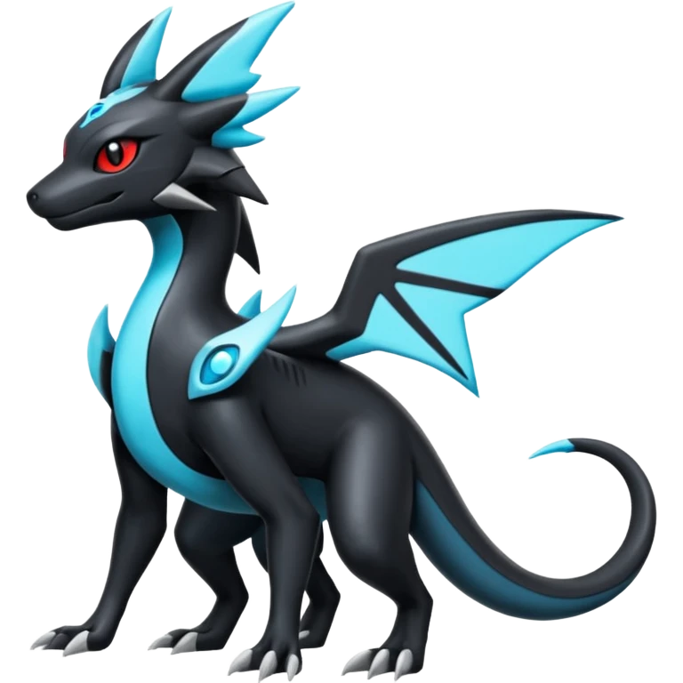 Salandit-Salamence-Umbreon-Silvally-fusion (full body) emoji