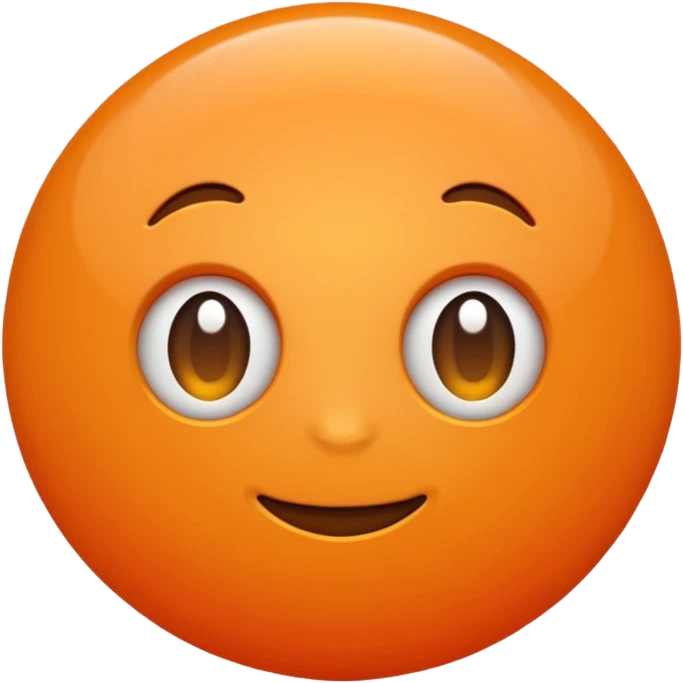 a normal orange emoji