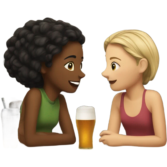 2 girls at the pub emoji
