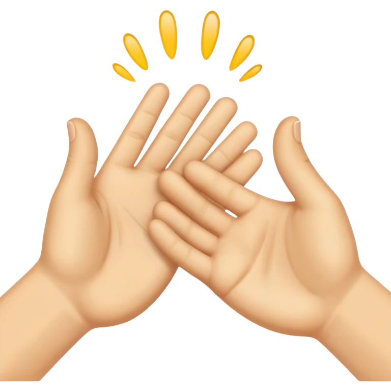 palms clapping another's hand
 emoji