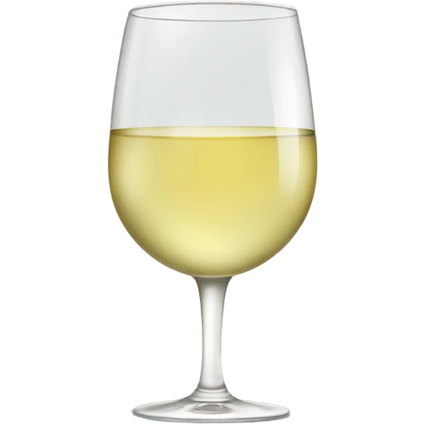 Glass of white wine  emoji