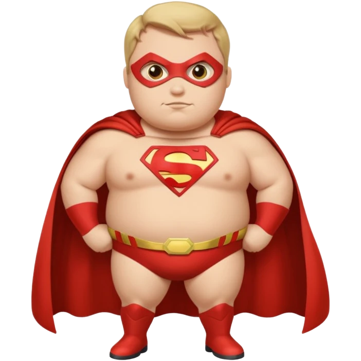 super fat superhero emoji