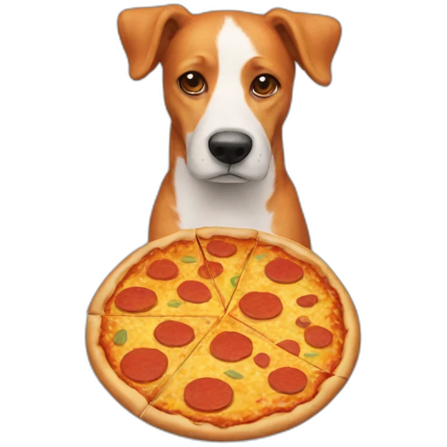 Orange dog pizza nouse  emoji