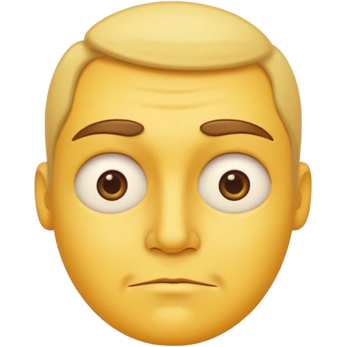 SIDE EYE EMOJI. 👀 like this but on a regular yellow face like this 🙄 emoji