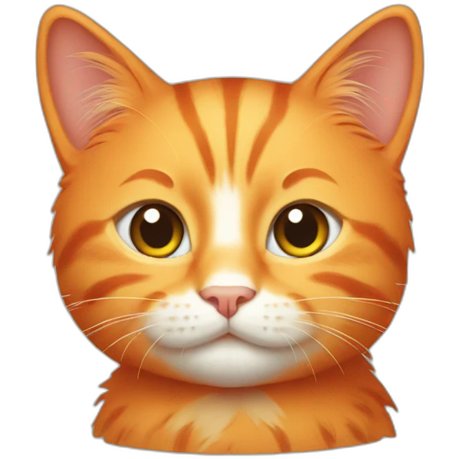 Orange kitty emoji