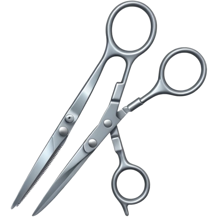 hairdressing scissors with finger rest emoji