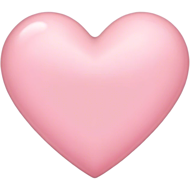 Light pink heart emoji