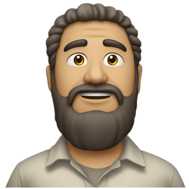 دختر زیبا با موهای مشکی و لباس قهوه ای emoji
