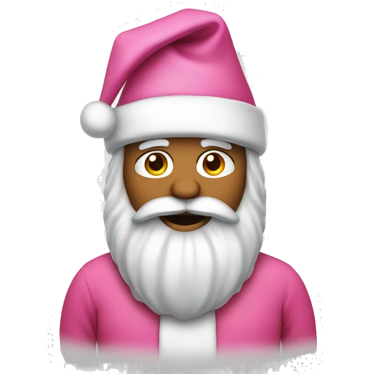 Pink Santa emoji