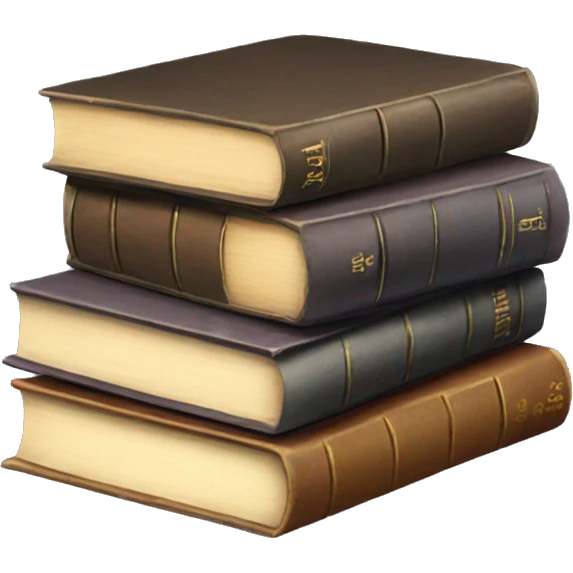stack of old books  emoji