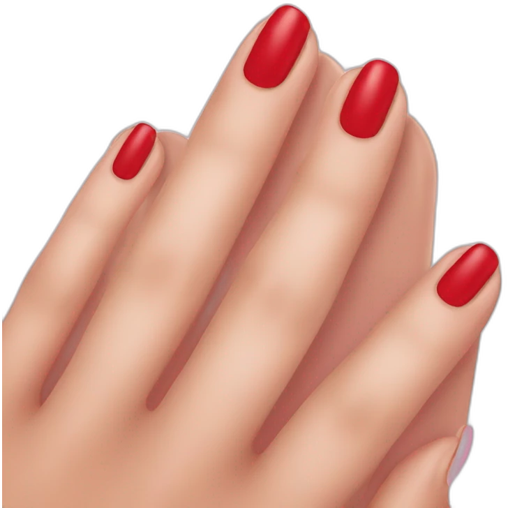 Red nails emoji