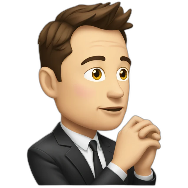 Elon musk thinking emoji