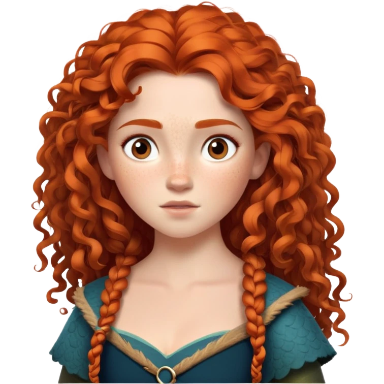 Merida from Brave, Disney emoji