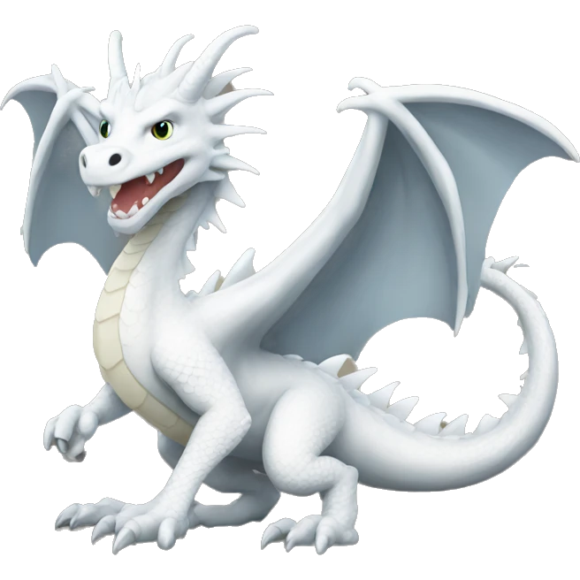 white dragon  emoji