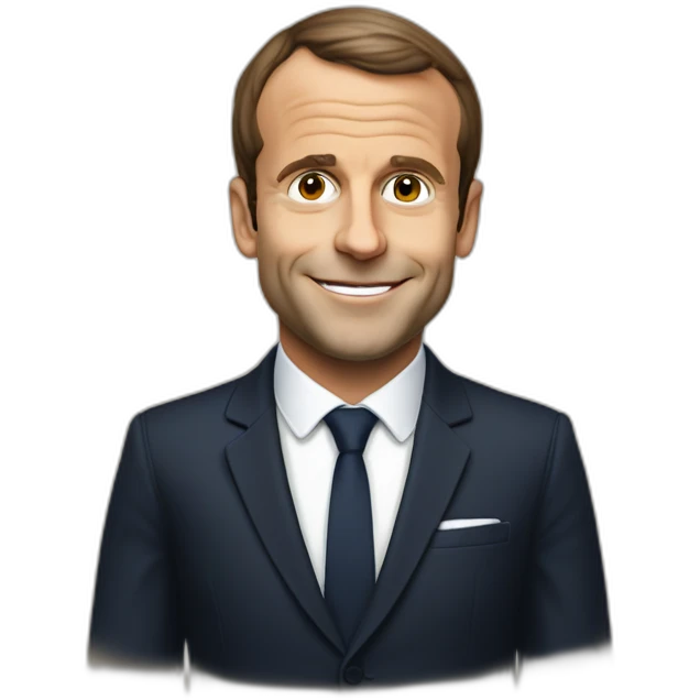 Emanuel macron boit une bières emoji