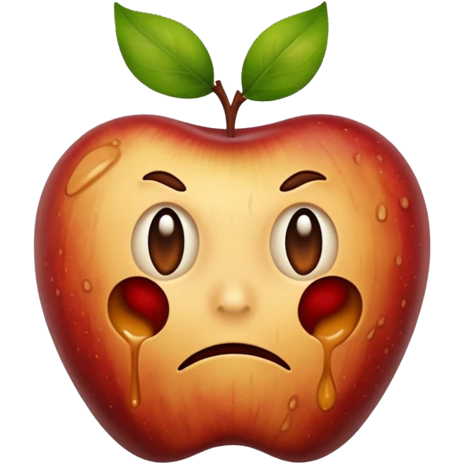 Spoiled apple emoji