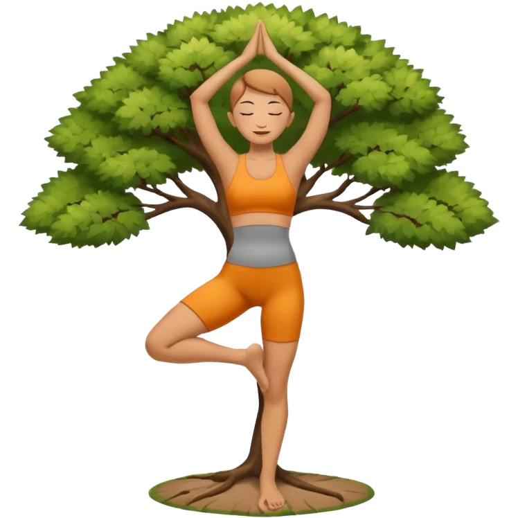 Person in the Yoga tree position emoji