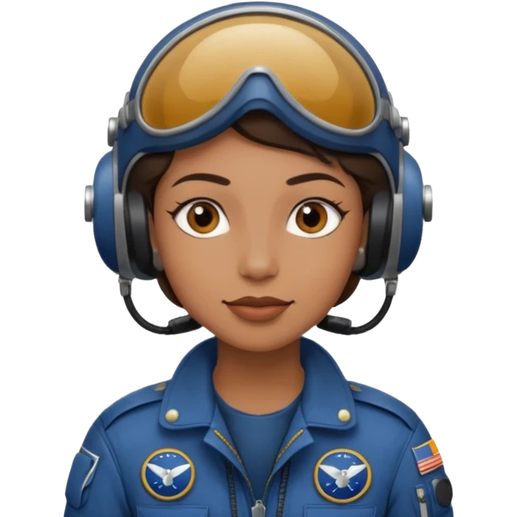 pILOT with earrings 
 emoji