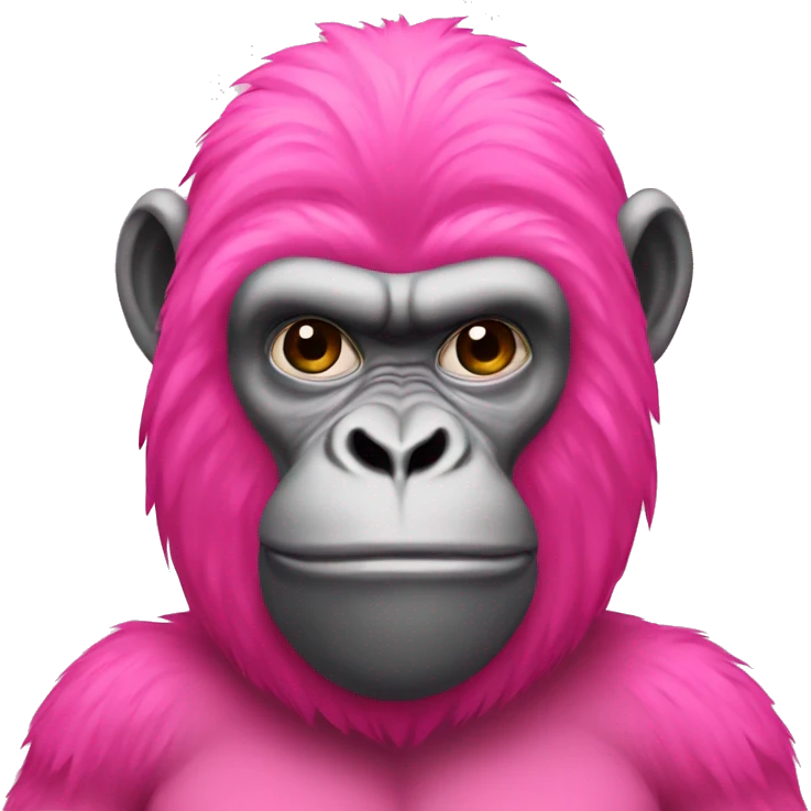 pink gorilla  emoji