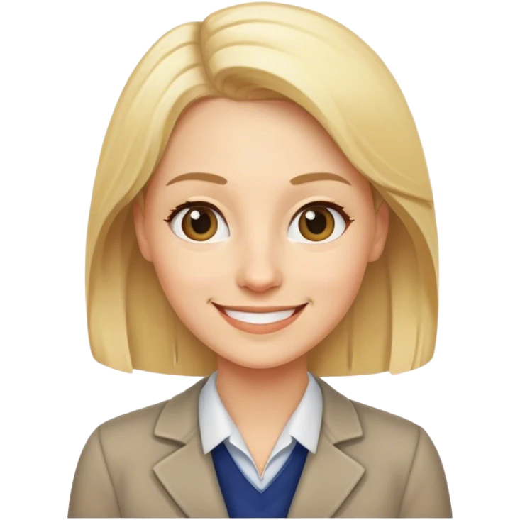 Teacher blond emoji
