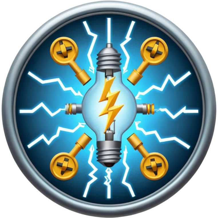 create a logo for company named Noor Electro mechanical Works LLC UAE with electricity symbol in center and mechanical symbols outer emoji