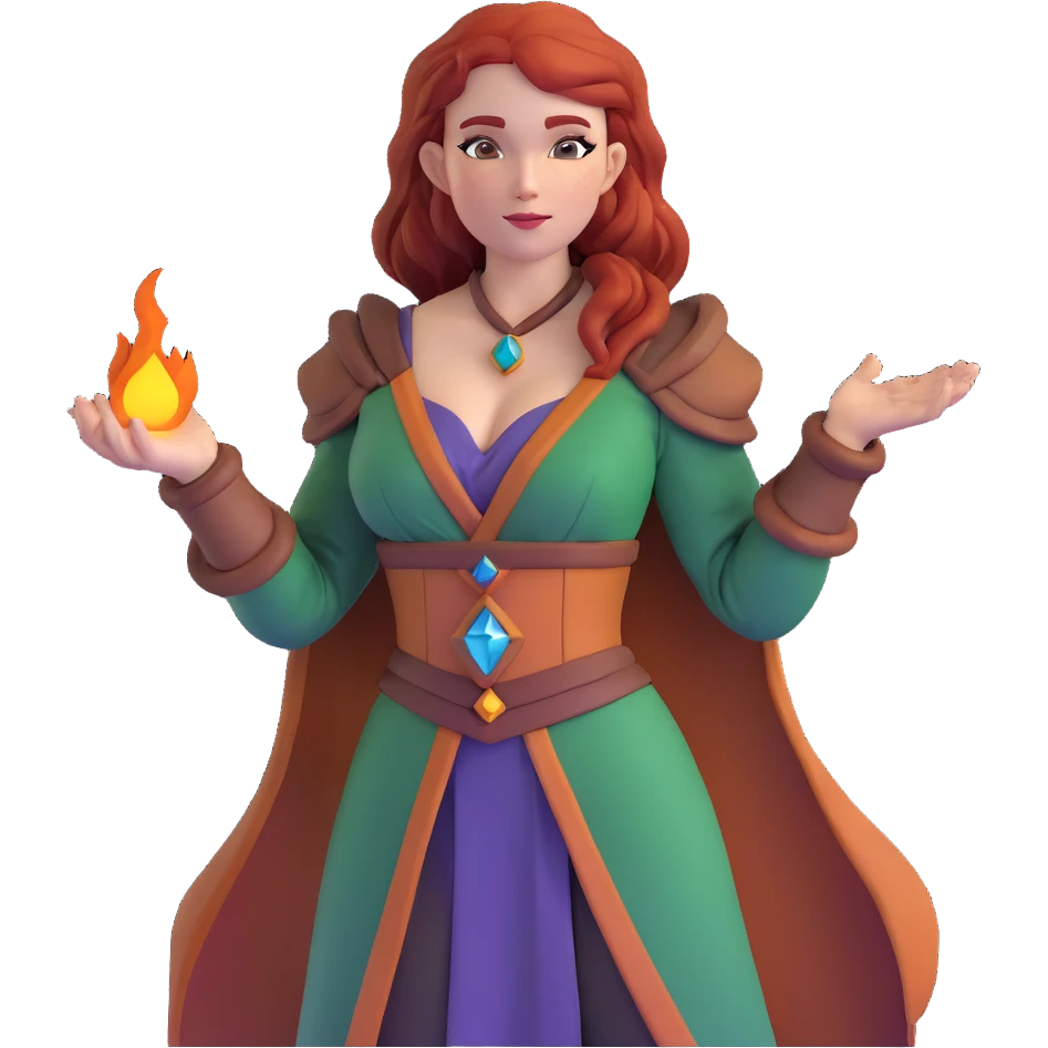 Triss Merigold sorceress with auburn hair emoji