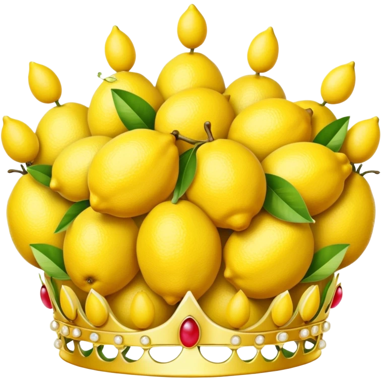 crown with lemon emoji