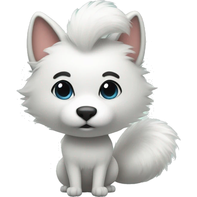 white fur tail emoji