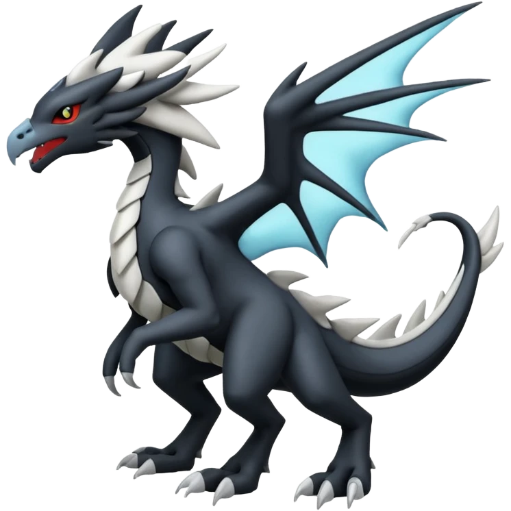 Zekrom-Silvally-Fakémon-hybrid-creature (full body)  emoji