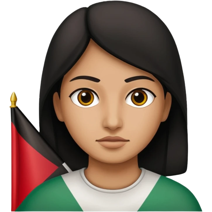 give me one face emoji for palestine emoji