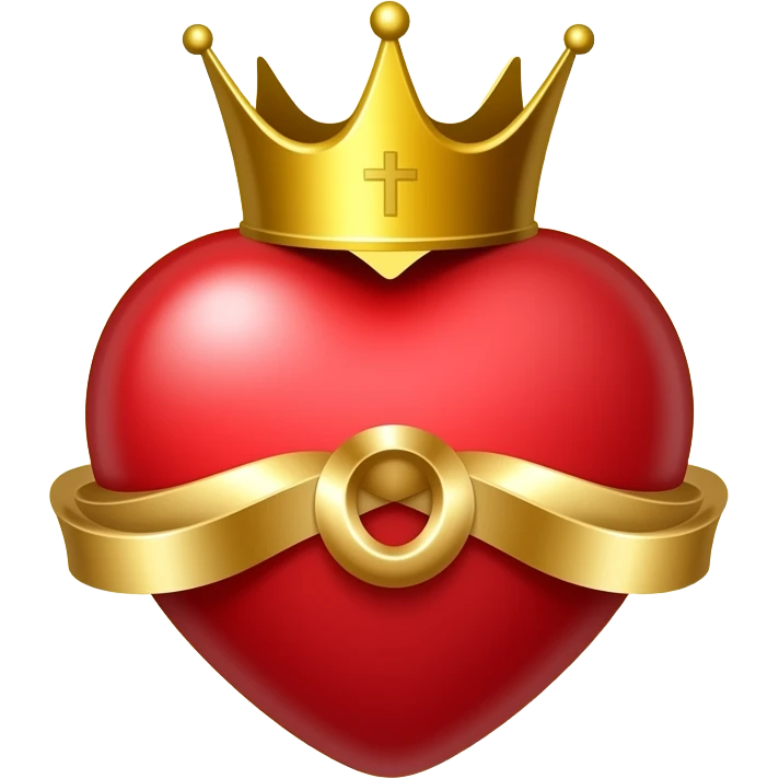 coeur sacré de jésus (coeur rouge entouré d'une couronne d'amour, surmontée d'une croix et de légères flamme)le tout est entouré de rayons emoji