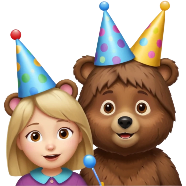 happy birthday masha and the bear emoji