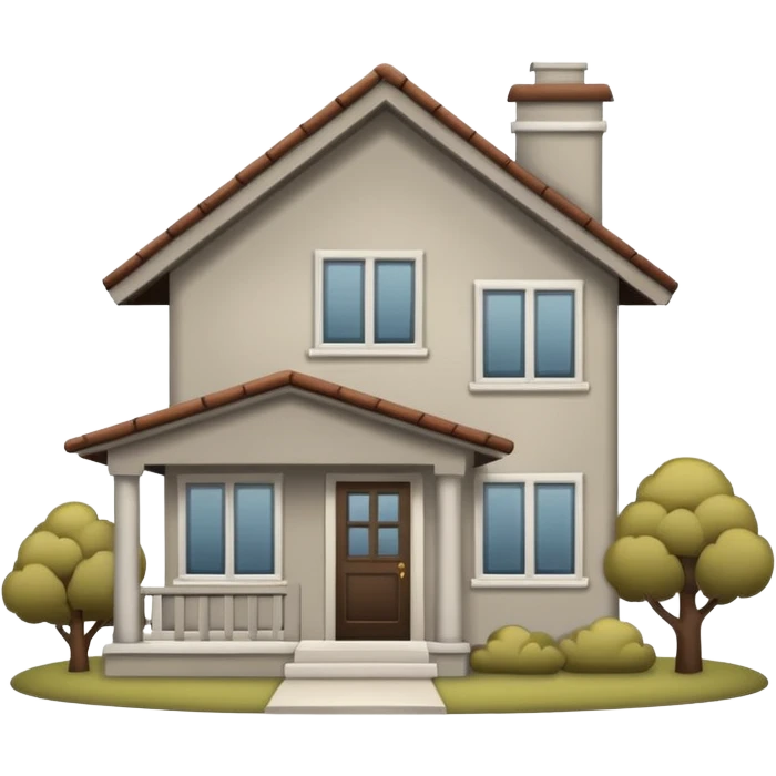 A House Emoji (like this one:🏡),but the color Is Greige Comfy emoji