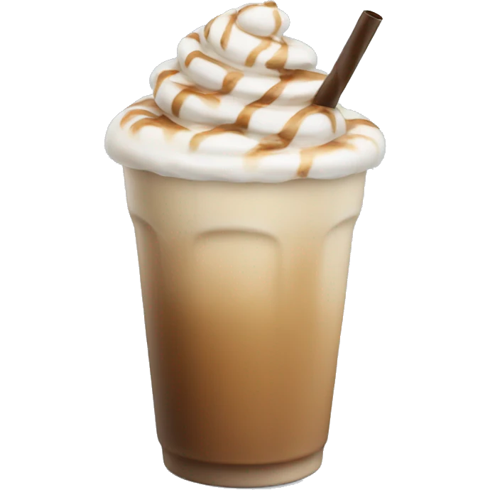 Iced latte emoji
